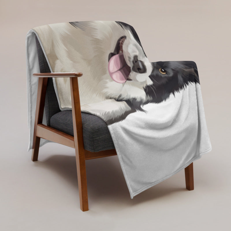 Personalized Pet Portrait Blanket