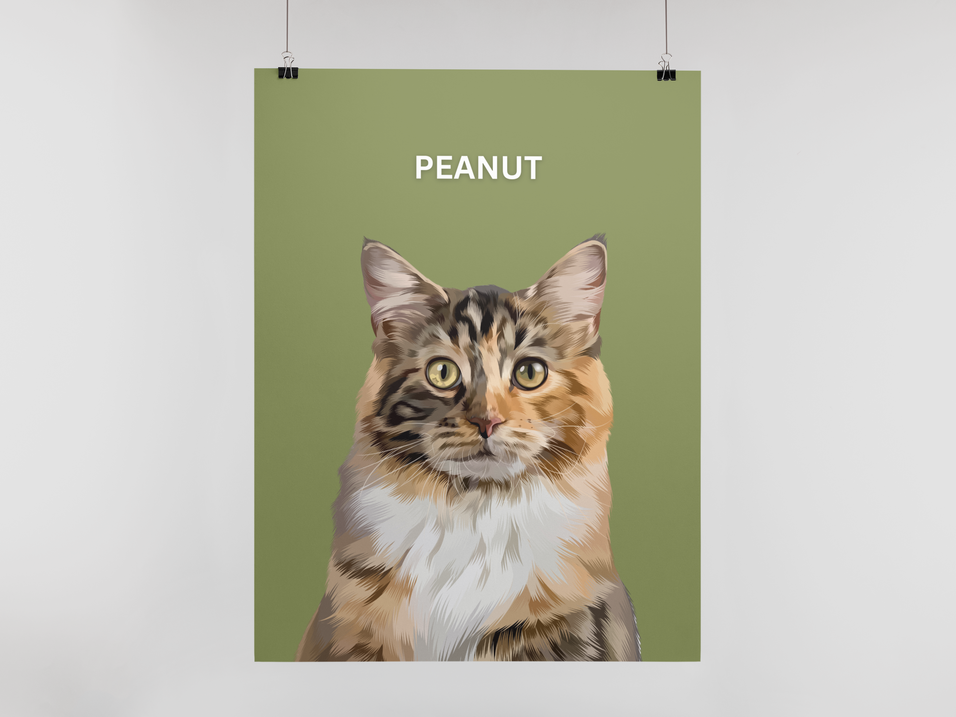 One Pet Portrait Digital Print