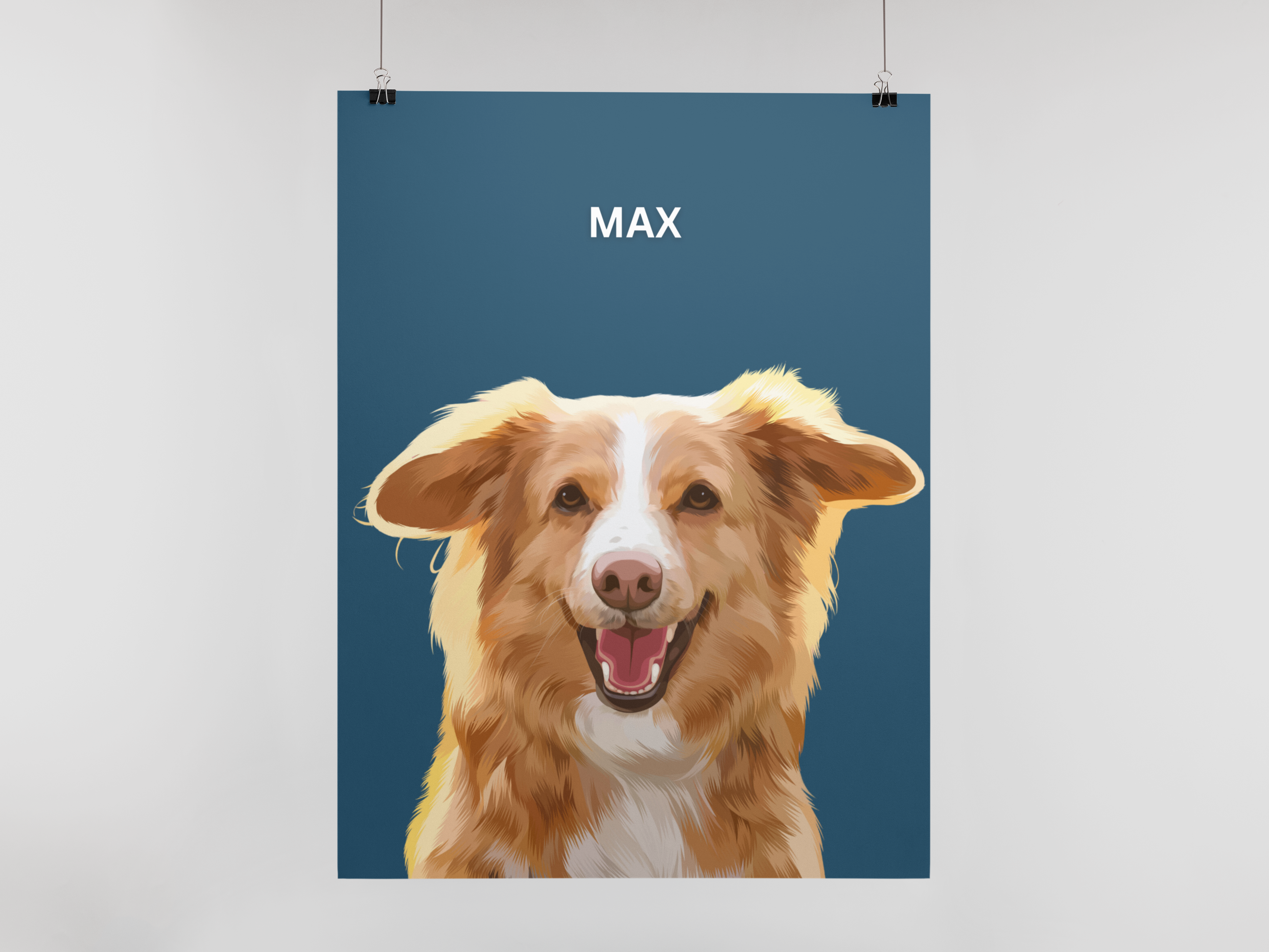 One Pet Portrait Digital Print