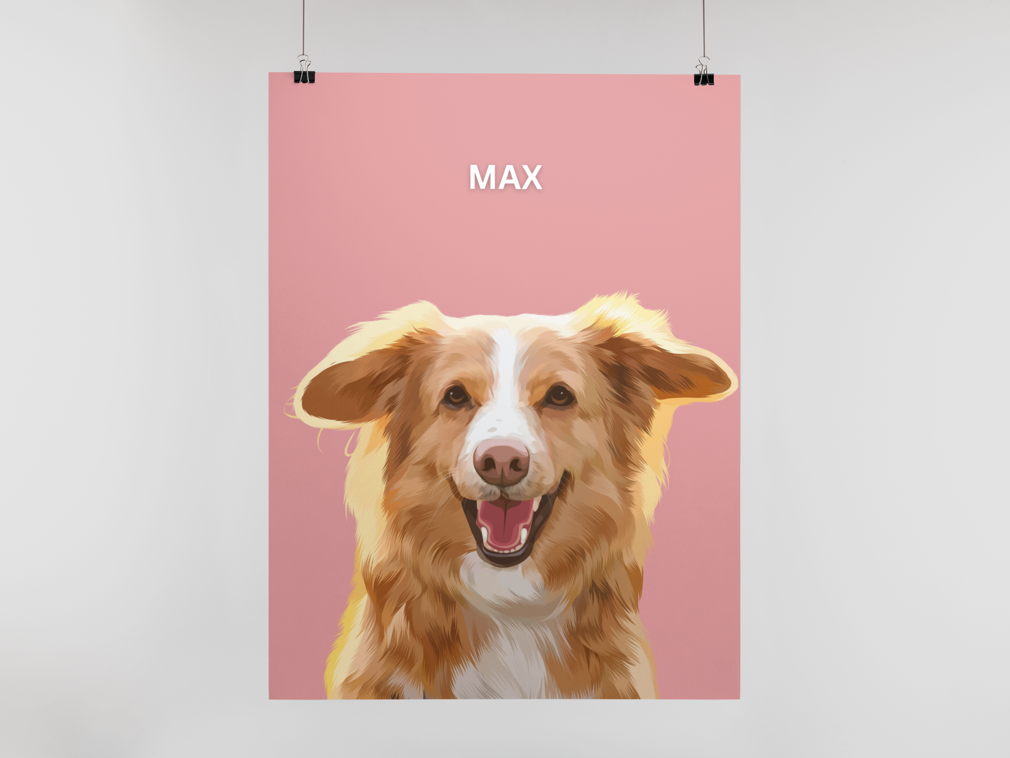 One Pet Portrait Digital Print
