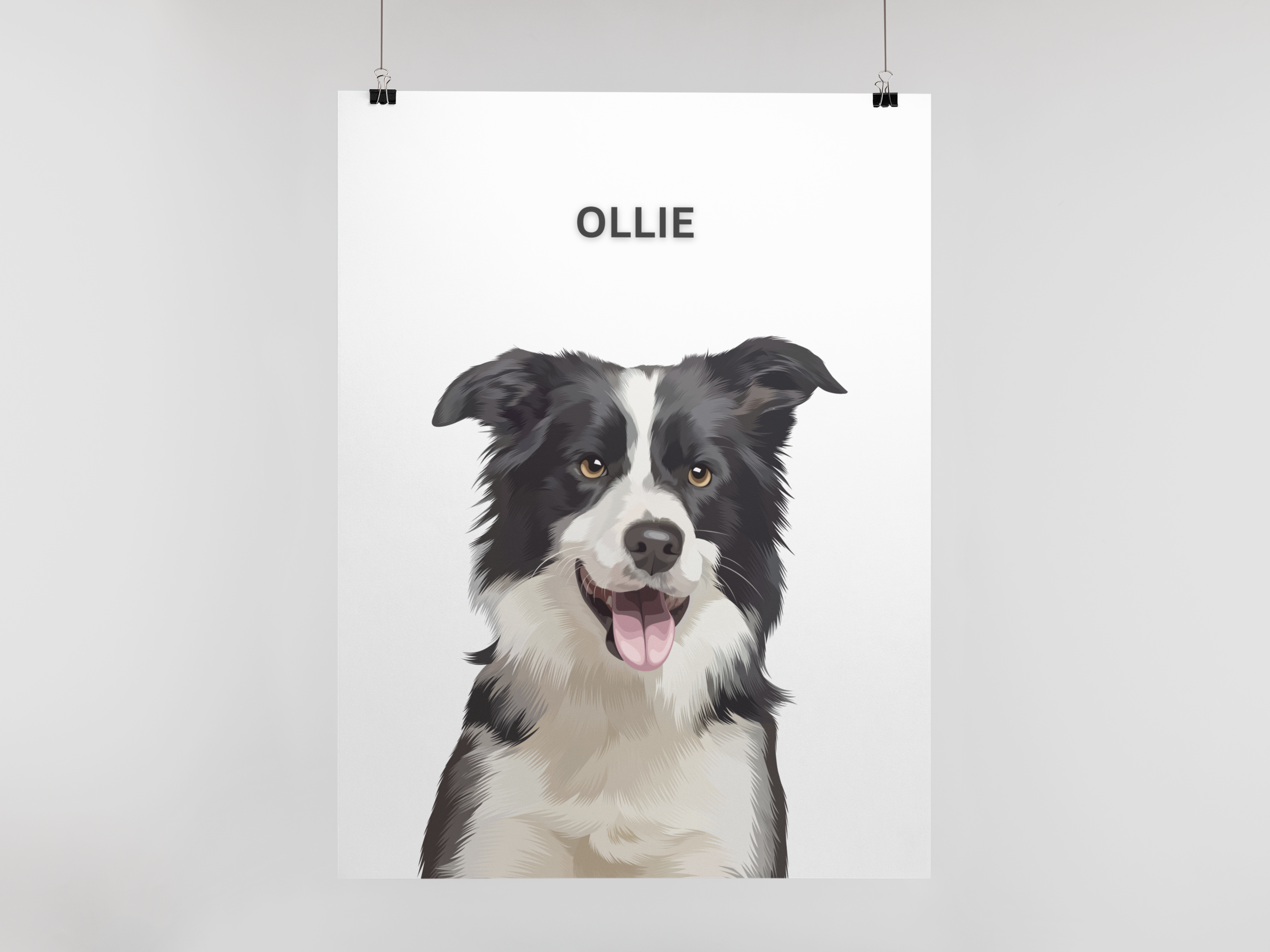 One Pet Portrait Digital Print