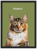 Wood Framed Personalized Pet Portrait