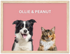 Wood Framed Two Pet Portrait